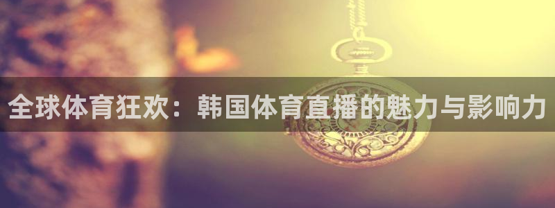 全球体育狂欢：韩国体育直播的魅力与影响力